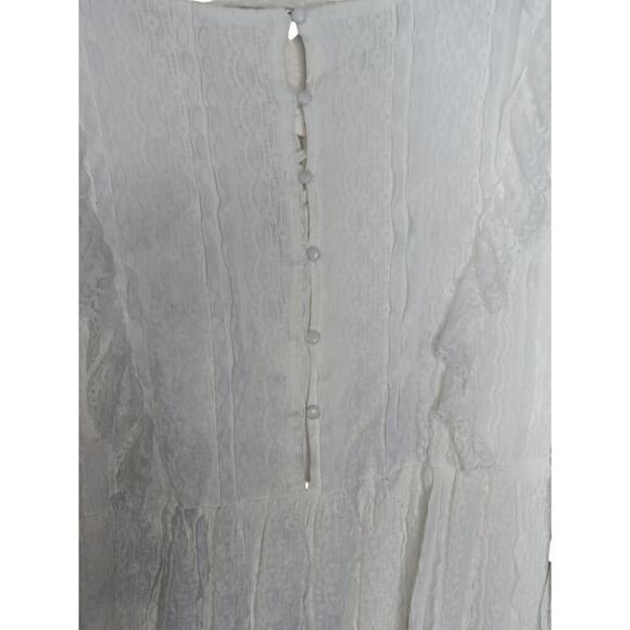 New without tags POL Clothing Womens Run Down Lace Mini Dress White SZ S - Picture 12 of 13